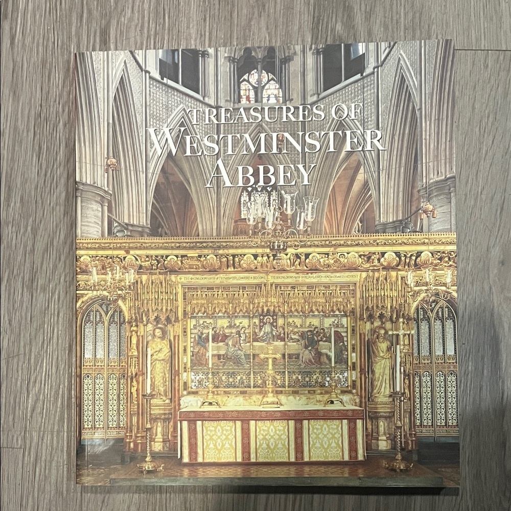 Westminster Abbey Gold and Gray Decorative Book